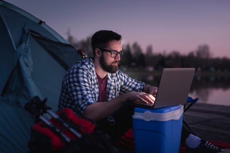 Camping While Working